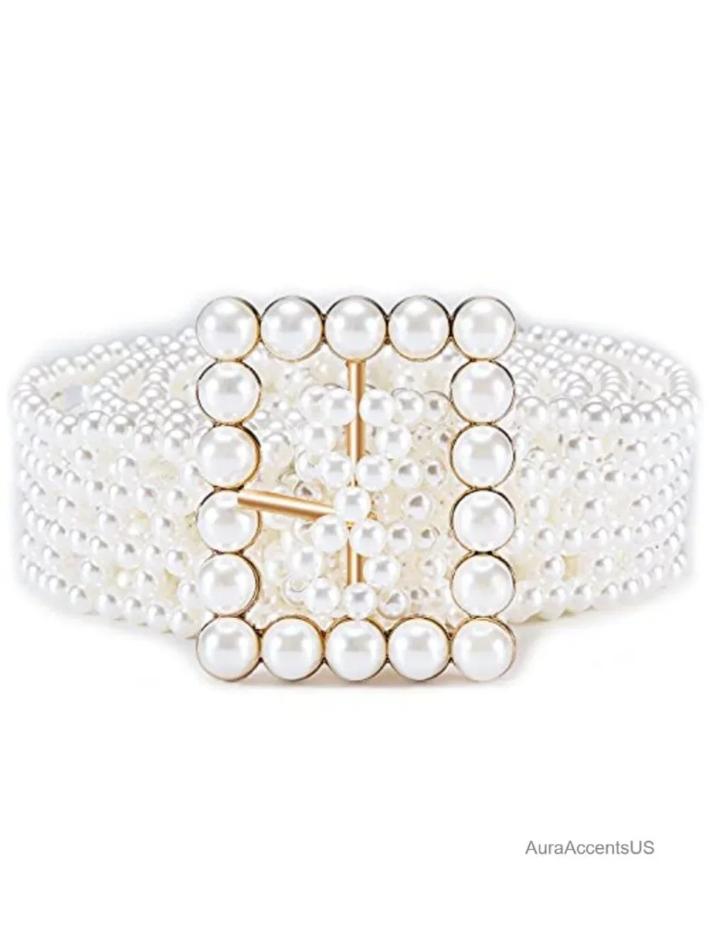 Pearl Waist Chain Belts Set - 2 Styles with Velvet Bag - Bride Wedding Beach